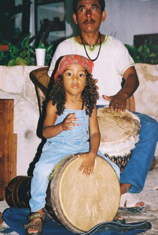 little drummer girl - Xel-Ha, Mexico