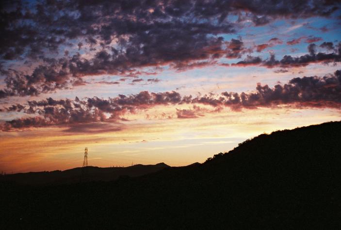 red and orange clouds - Santa Paula, CA