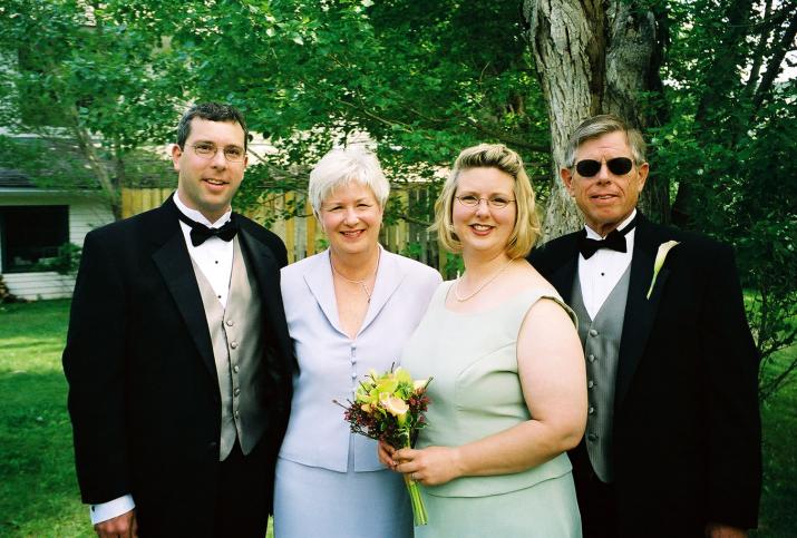 mike, jane, kay and bill - Laurie & Mikes Wedding - HF Bar Ranch Saddlestring, Wyoming