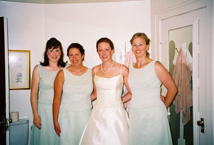 laurie and the bridesmaids - Laurie & Mikes Wedding - HF Bar Ranch Saddlestring, Wyoming