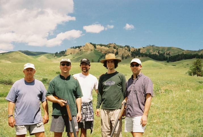 skeet shooting posse - Laurie & Mikes Wedding - HF Bar Ranch Saddlestring, Wyoming