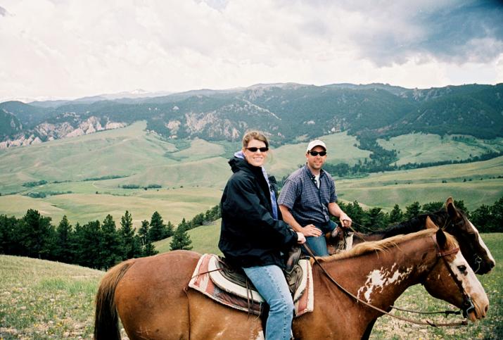 mike and leah - Laurie & Mikes Wedding - HF Bar Ranch Saddlestring, Wyoming