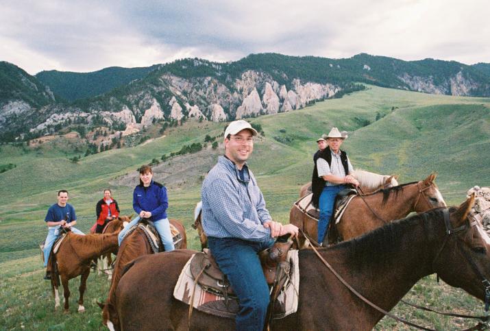 mike and bill - Laurie & Mikes Wedding - HF Bar Ranch Saddlestring, Wyoming