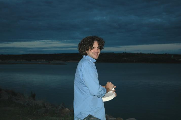 dan on the shore of the missouri river - 