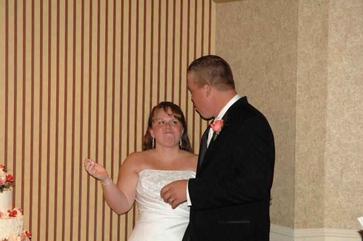 Clay and Kelley after the cake - Baltimore, Maryland