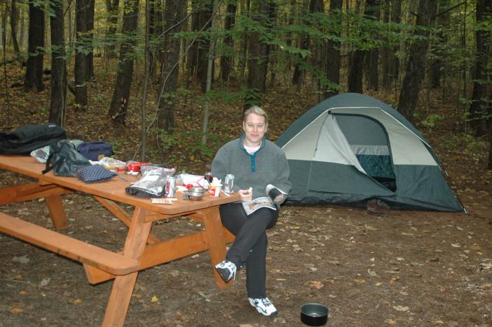 heather in our first campground - Berkshires, MA