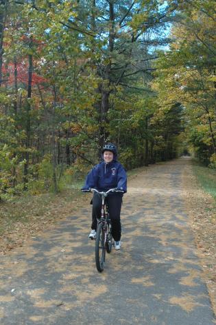 heather biking - Berkshires, MA