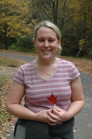 heather and her leaf - Berkshires, MA